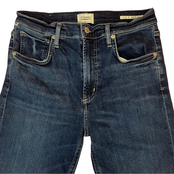 CITIZENS OF HUMANITY Isola High Rise Straight Crop Dark Jeans Women's Size 28 - Picture 5 of 16